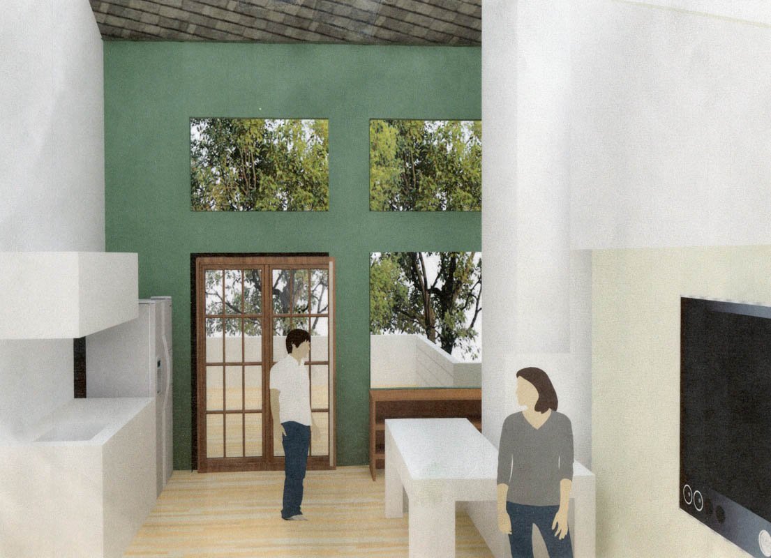 living room kitchen020